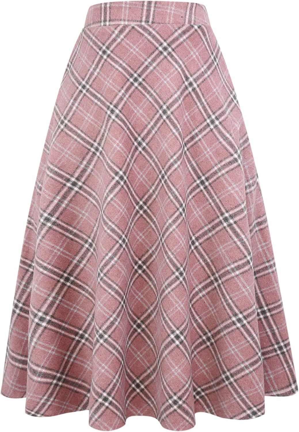 Tartan Maxi Skirt for Women - A-Line Wool Long Skirt