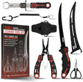 RUNCL 4pc Fishing Tool Kit - Complete Saltwater Pliers Set