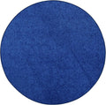 Neon Blue Round Area Rug 3ft - Soft, Stain & Fade Resistant