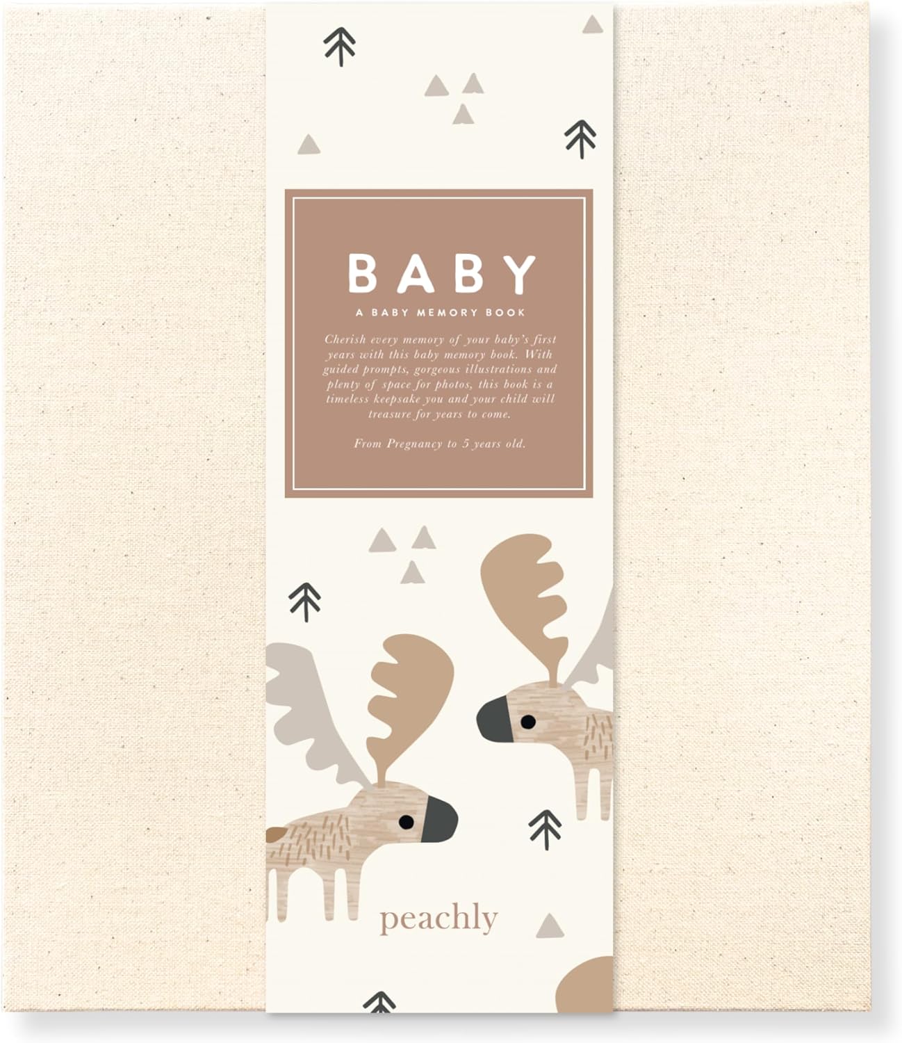 Peachly Unisex Baby Memory Book for Milestones and Keepsakes