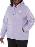 Women's Relaxed Fit Midweight Logo Sleeve Sweatshirt - Casual Layer