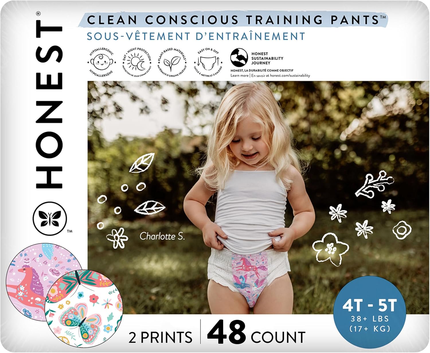 Clean Conscious Training Pants for Sensitive Skin - Size 4T/5T