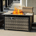 47ft Propane Fire Pit Table with Ceramic Top - Outdoor Dining Heat
