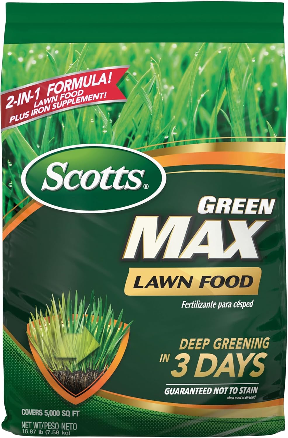 Scotts Green Max Lawn Food for Greener Grass in 3 Days