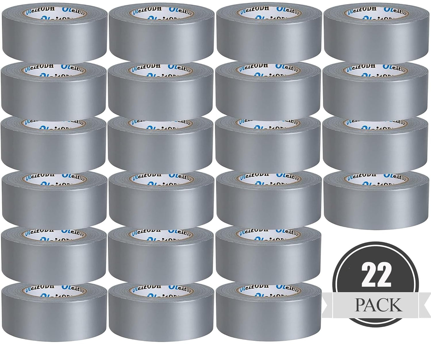 22 Pack Heavy Duty Waterproof Duct Tape for All-Weather Repairs