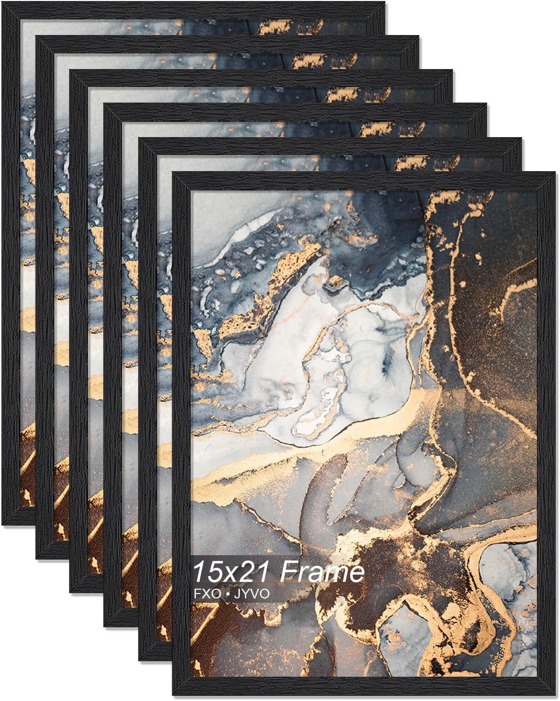 Engineered Wood 15x21 Picture Frame Set of 6 for Photos