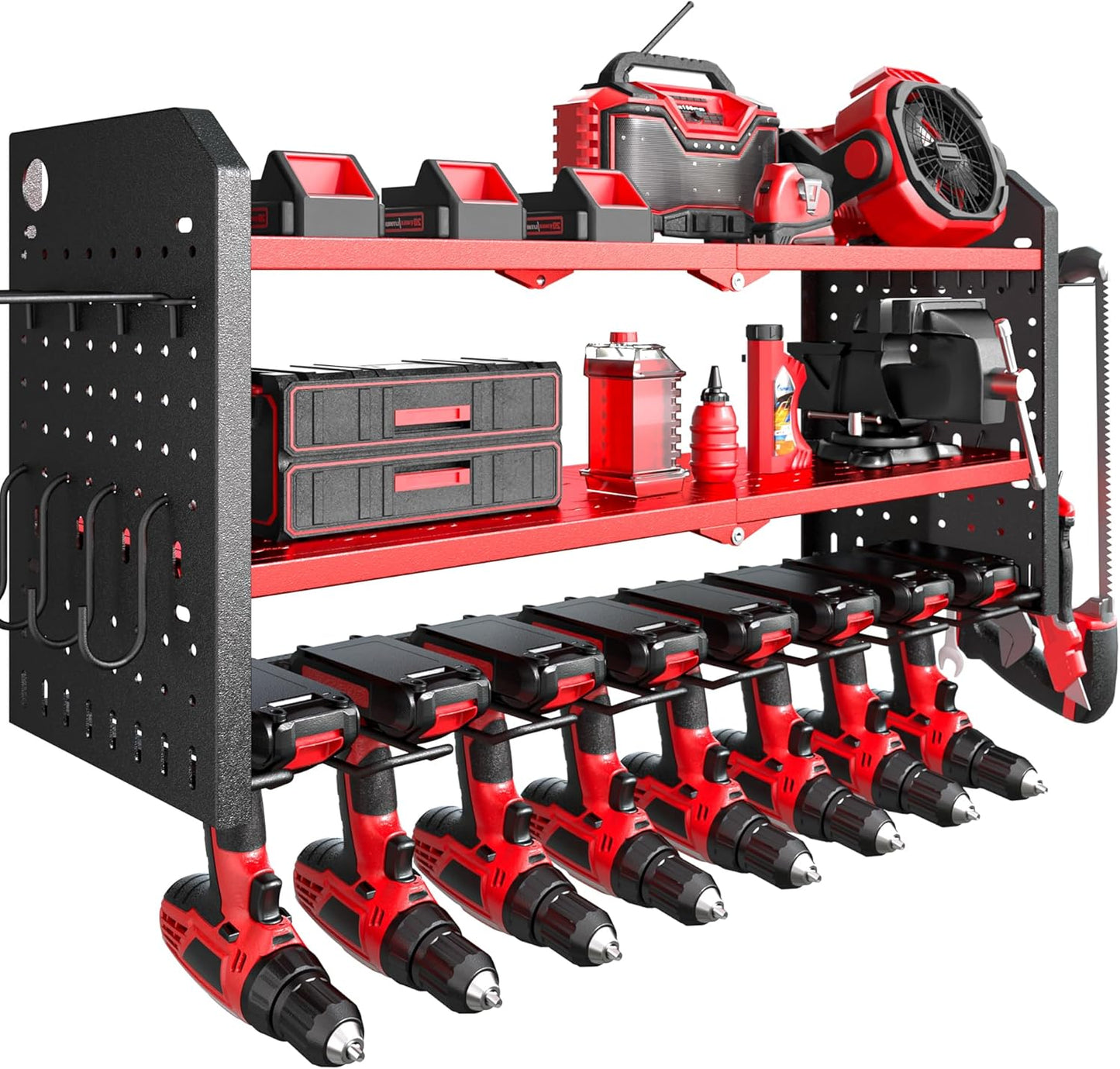 Nacial Power Tool Organizer Wall Mount for Garage Organization