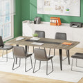 Tribesigns 6FT Industrial Grey Conference Table - Elevate Your Office Meetings