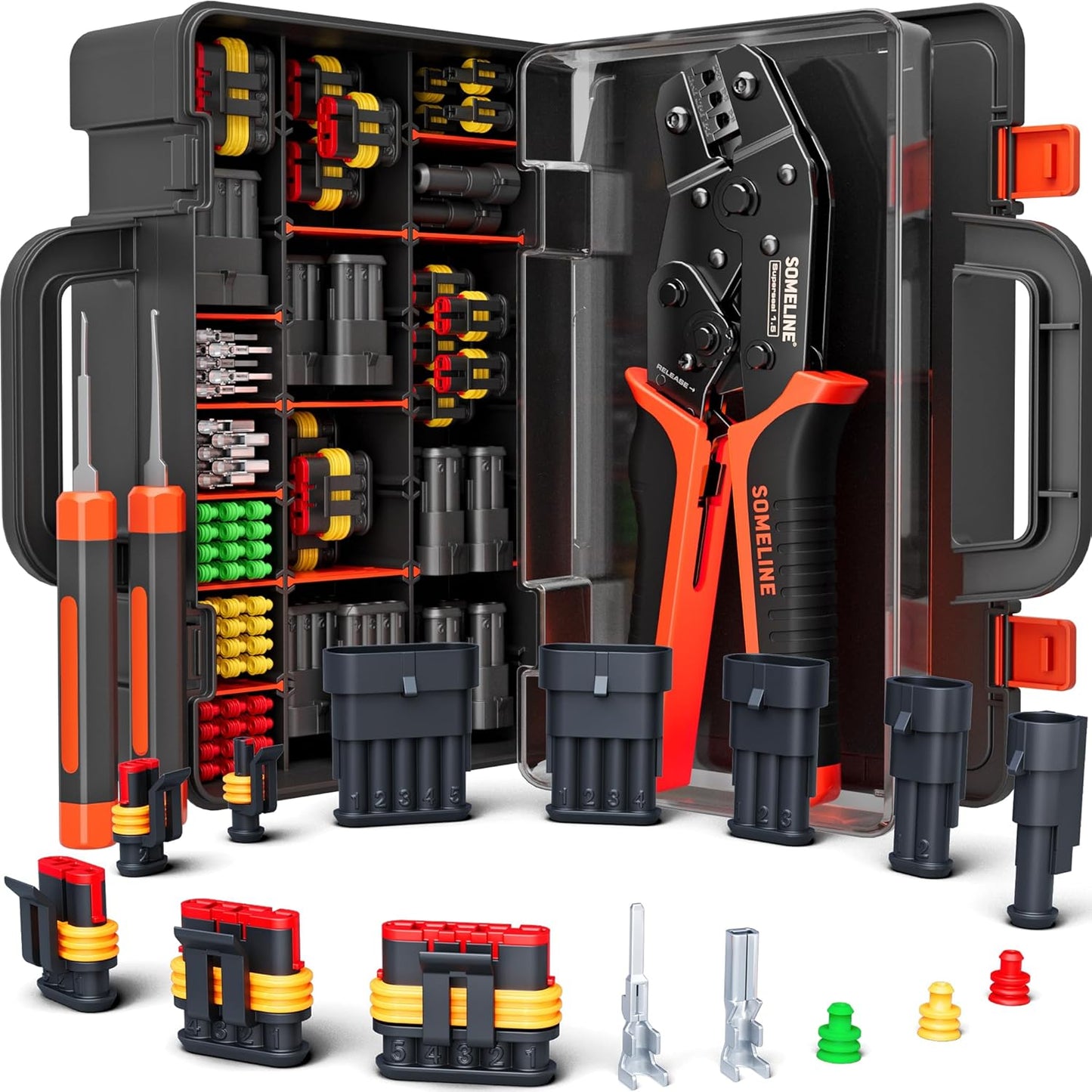 SOMELINE Waterproof Automotive Connector Crimping Tool Kit Review