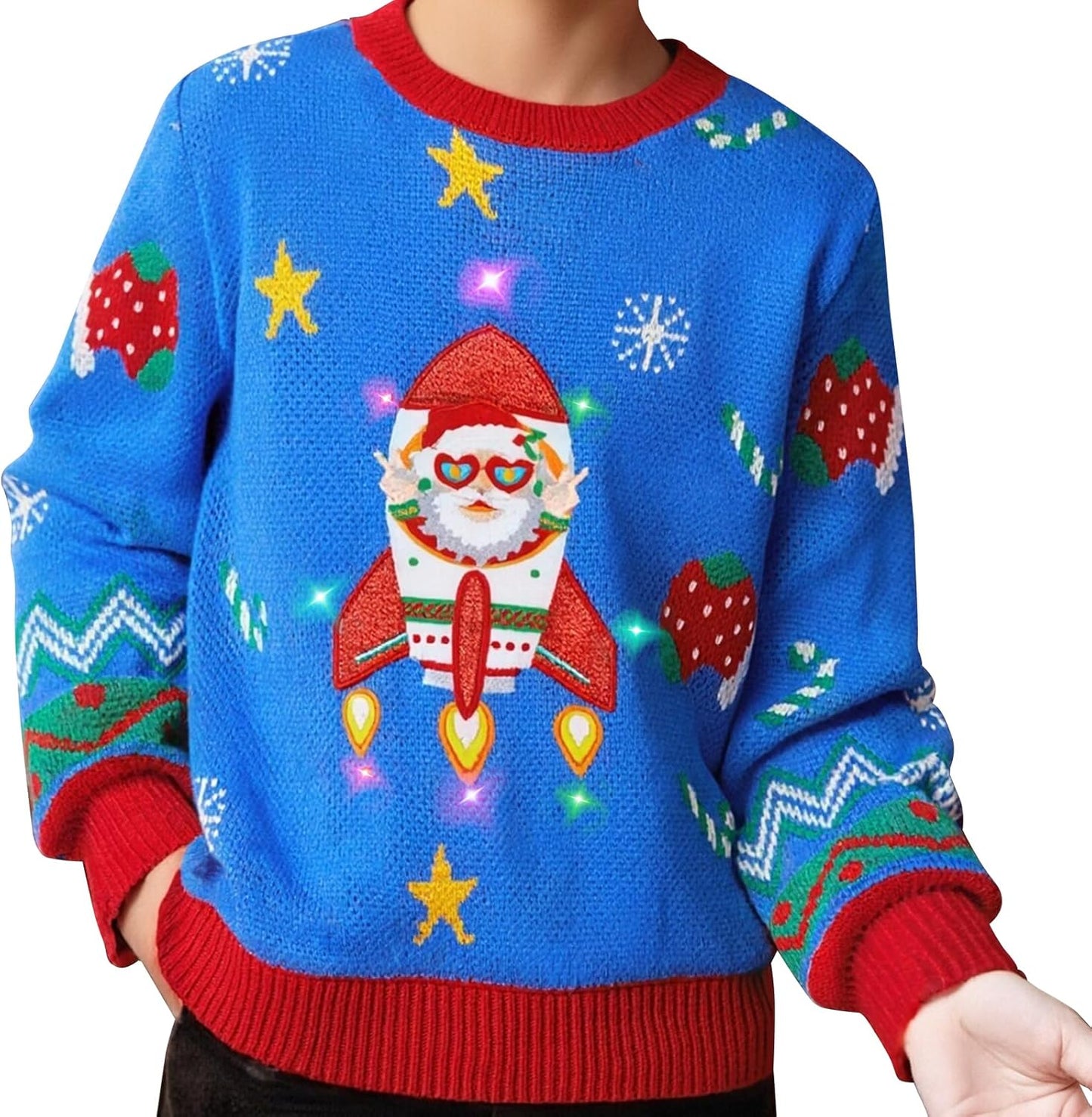 Meland Kids Light Up Christmas Sweater for Boys & Girls Ages 5-16