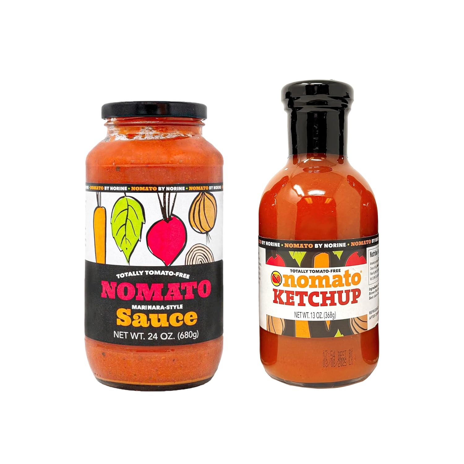 Nomato Bundle Pack: Tomato-Free Marinara & Ketchup