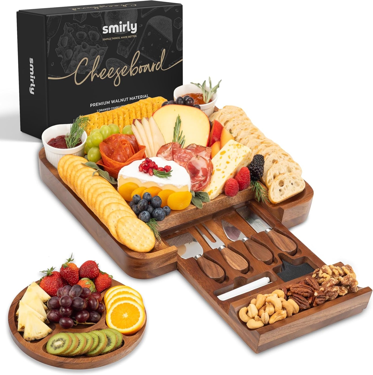 Large Charcuterie Board Set for Entertaining and Gifting