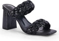 Braided Heels Sandals Chunky Block Heel Double Strap (Style RVW3)
