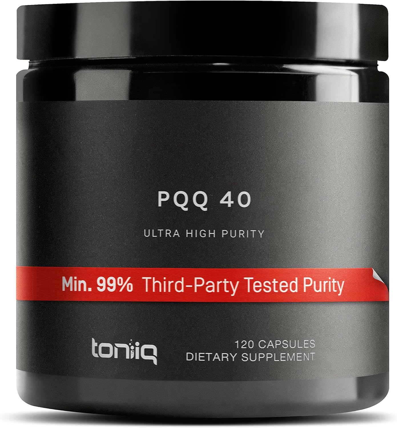 Toniiq 99%+ PQQ Supplement - Ultra High Purity 40mg Capsules