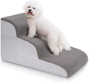 Uross Dog Stairs for Small Dogs - Comfortable Pet Steps Ramps