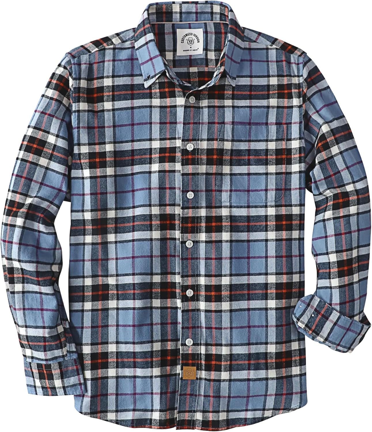 Stylish 100% Cotton Mens Flannel Shirt for All Occasions