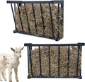 2Pcs Wall Mount Hay Rack 27 in Livestock Hay Feeder - 16 Gal Capacity