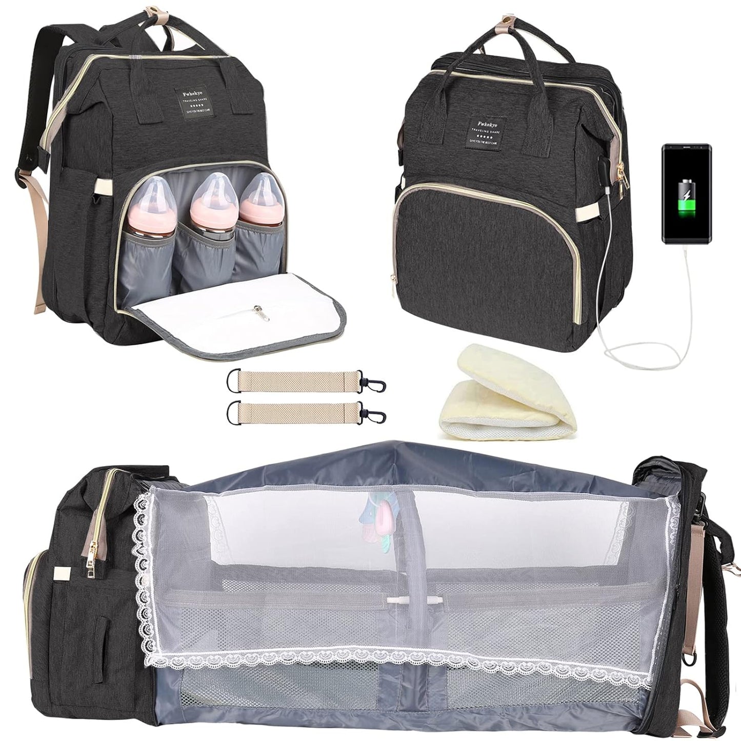 Ultimate Baby Diaper Backpack: Built-in Changing Station!