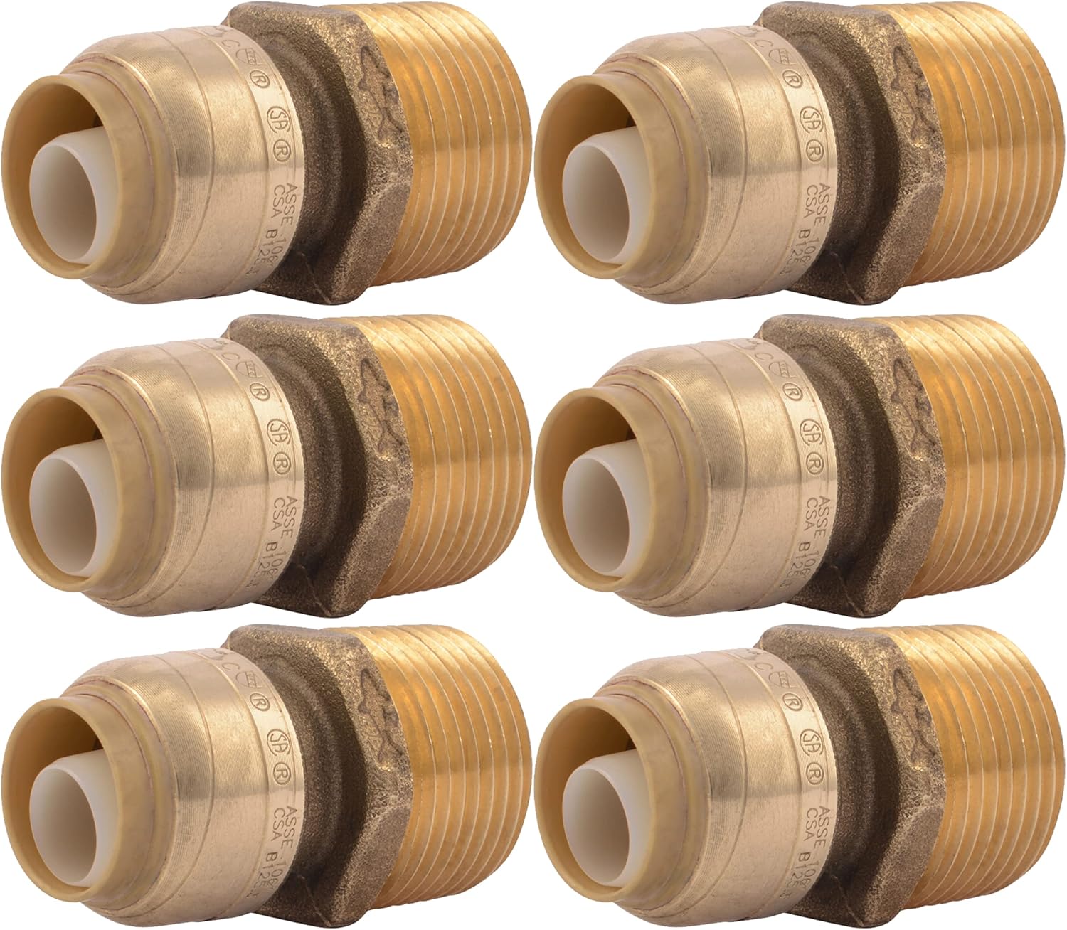 SharkBite 1/2 Inch x 3/4 Inch MNPT Reducing Adapter for Plumbing