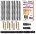#9x3 Steel Screws Permanent Door Hinge Repair Kit - Fix Stripped Holes
