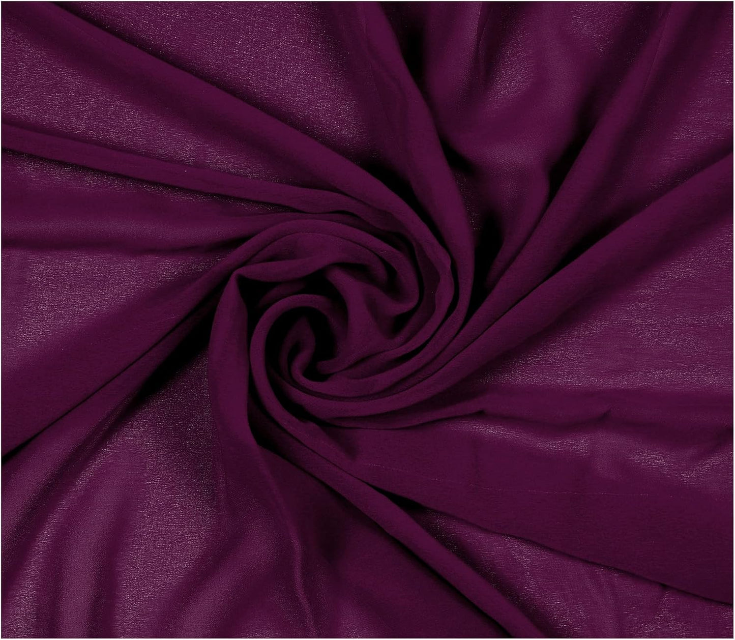 MDS Pack of 15 Yard Chiffon Fabric for Wedding Party Decor