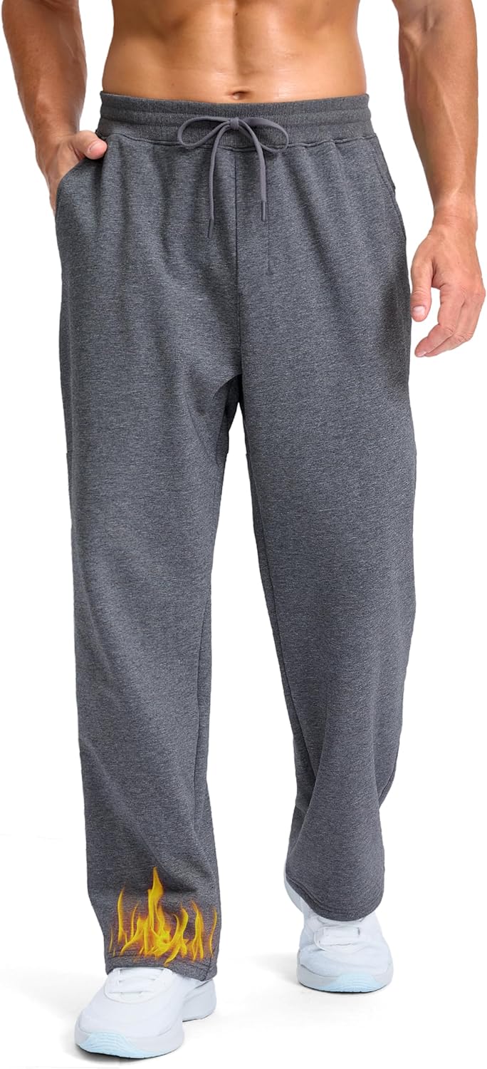 Soothfeel Men's Fleece Sweatpants for Winter Comfort and Style