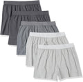 Cotton Jersey Boxers - Men's Big & Tall Pack of 5 - Comfortable Fit