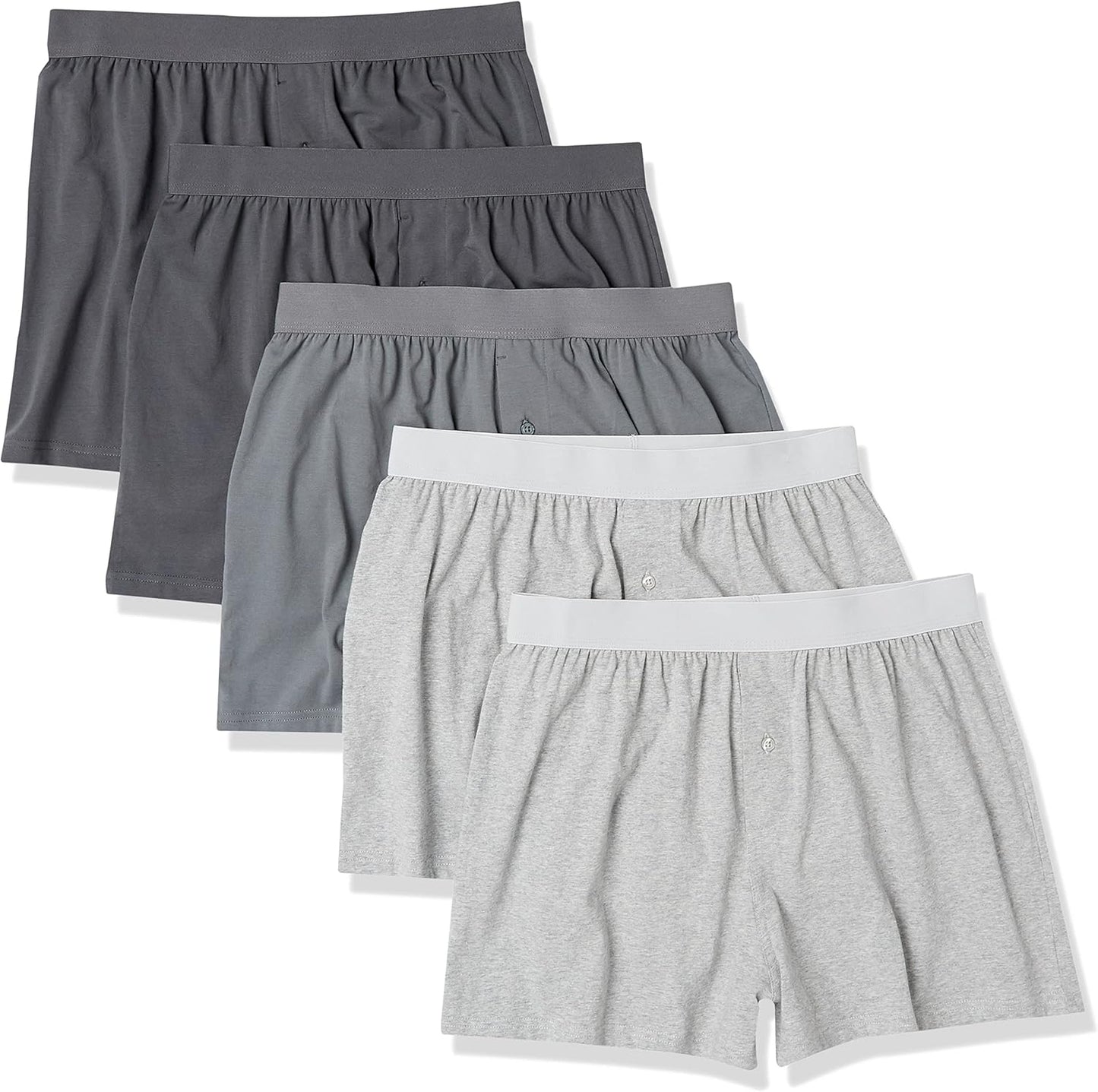 Comfortable Cotton Jersey Boxers for Men - Pack of 5
