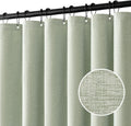 MIULEE Stall Linen Shower Curtain Set: Water-Resistant & Heavy-Duty