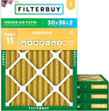 Filterbuy 30x36x2 Air Filter MERV 11 - Pet & Allergy Defense