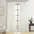 Thick Linen Light Filtering Curtains 96 in Pinch Pleat - Soft Privacy