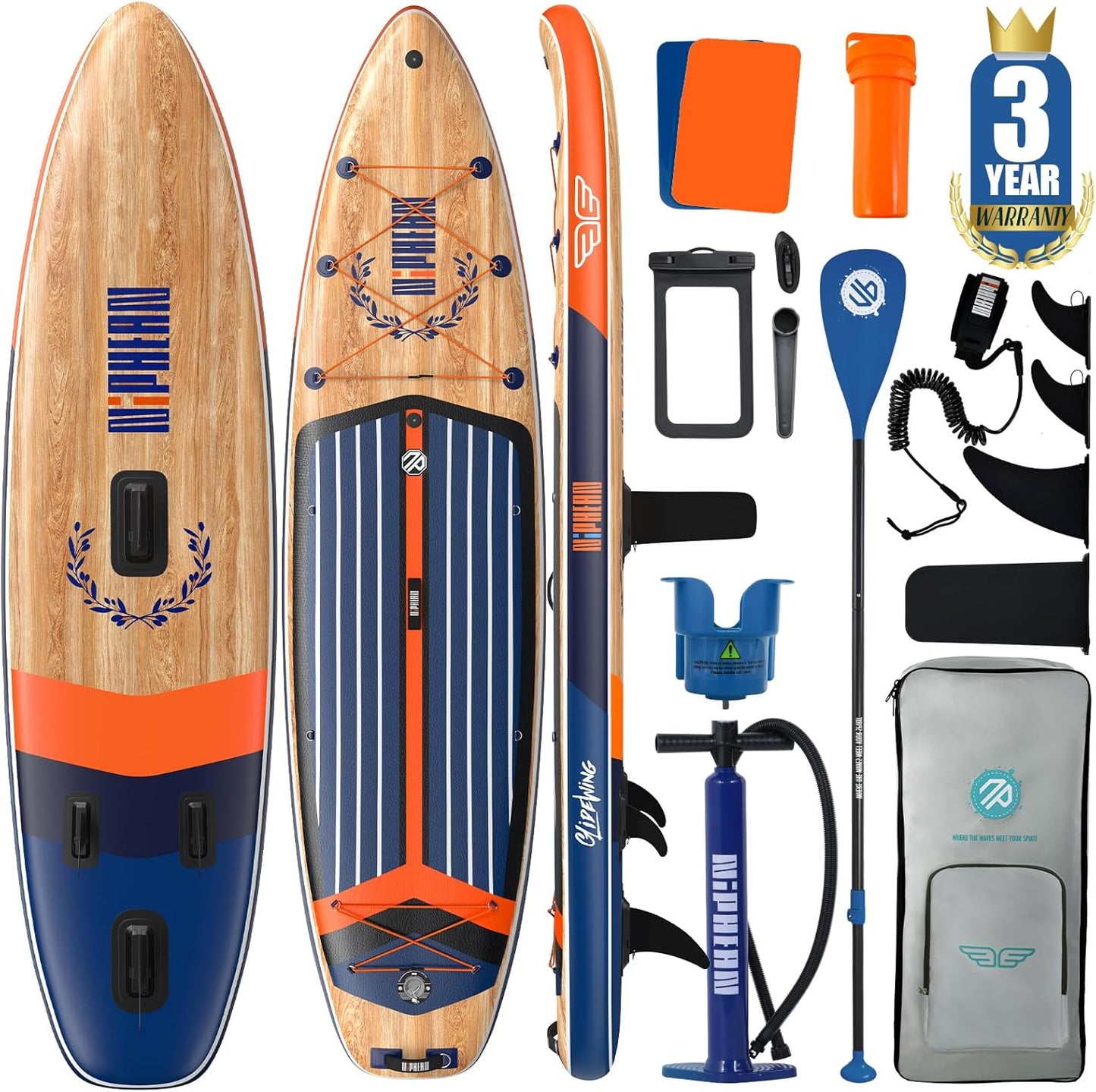 Niphean Inflatable Paddle Board for Family Fun and Adventure
