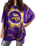 Littlearth NFL Sheer Caftan With Flower Design - Lightweight