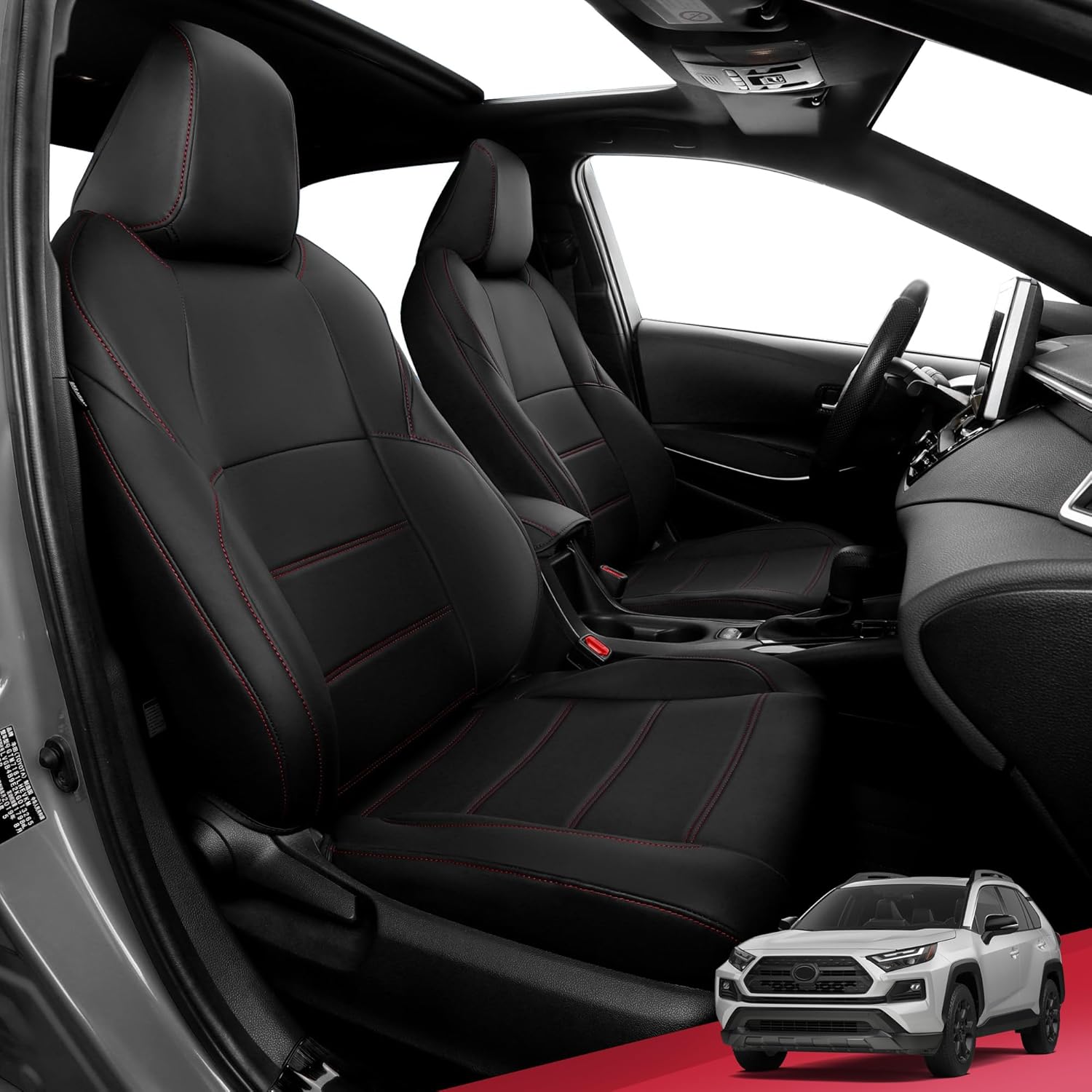 Custom Fit Seat Covers for Toyota RAV4 - Luxury Waterproof Leather