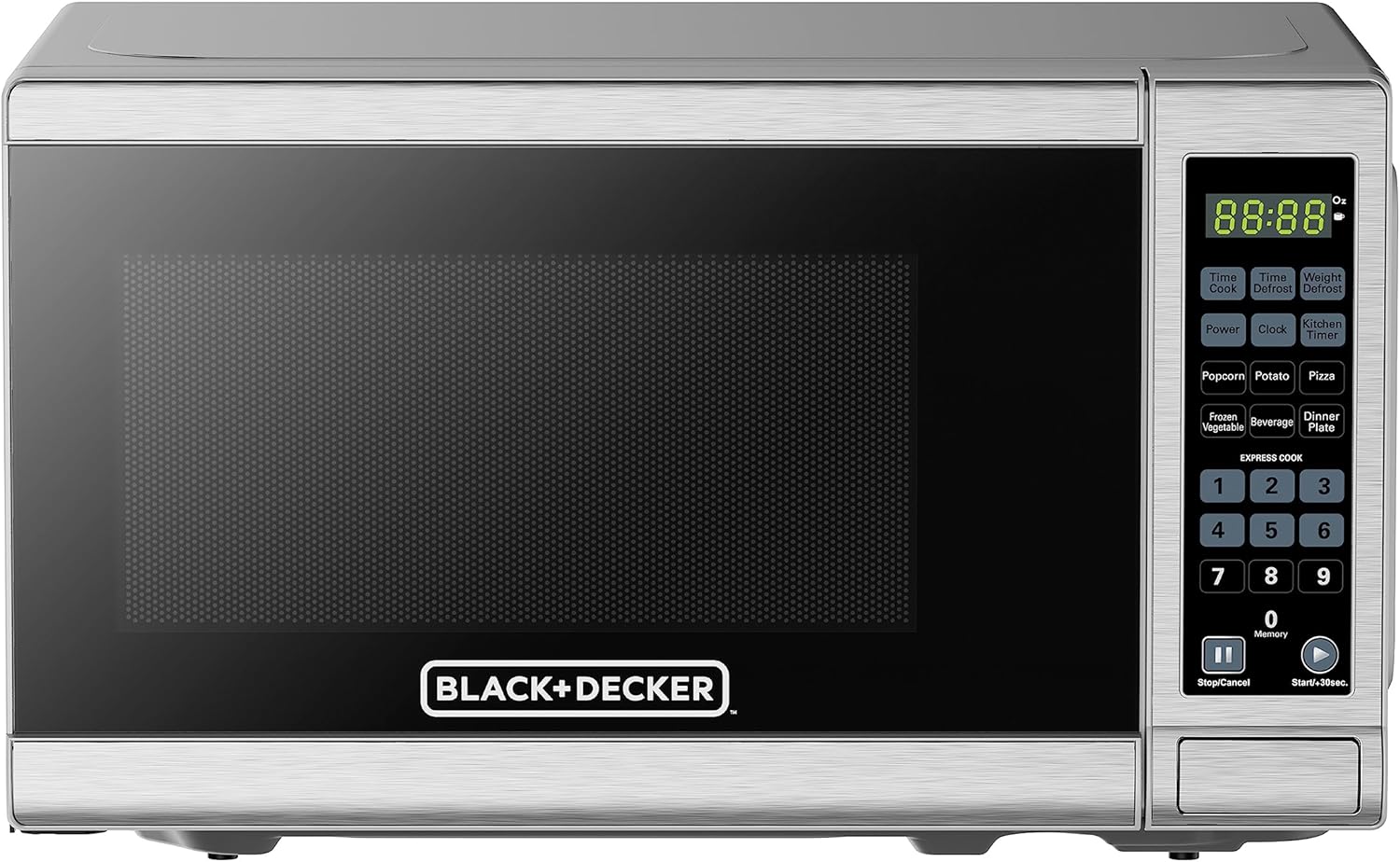BLACK+DECKER Compact Microwave Oven, LED Lighting