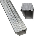 6 Inch-31 Ft A-M Gutter Guard Mill Finish - Heavy Duty Aluminum