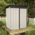 Outdoor Storage Shed 5 ft x 3 ft - Heavy Duty Galvanized Metal Storage