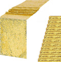 Gold Sequin Table Runner 12x72 in Pack of 12 - Sparkling Event Decor