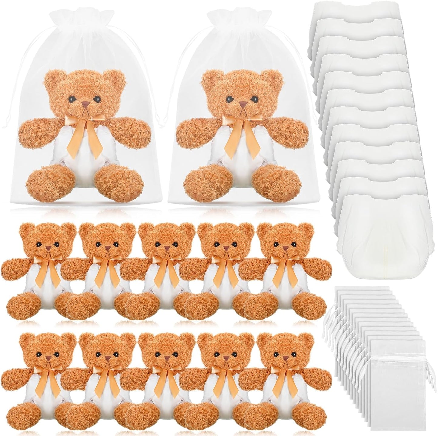 Bear Blindfolded Diaper Changing Game Set for Baby Showers