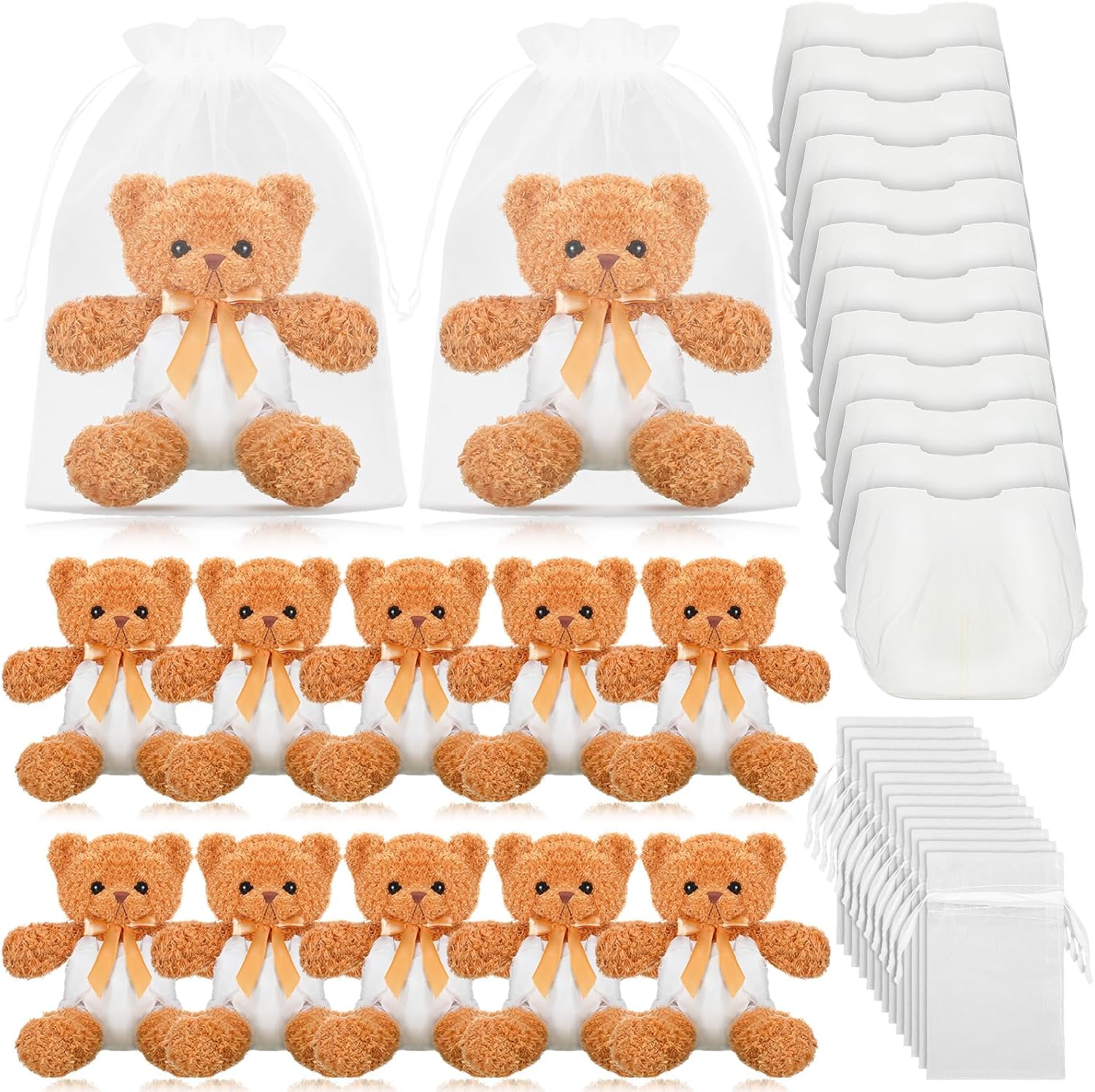 Bear Blindfolded Diaper Changing Game Set for Baby Showers
