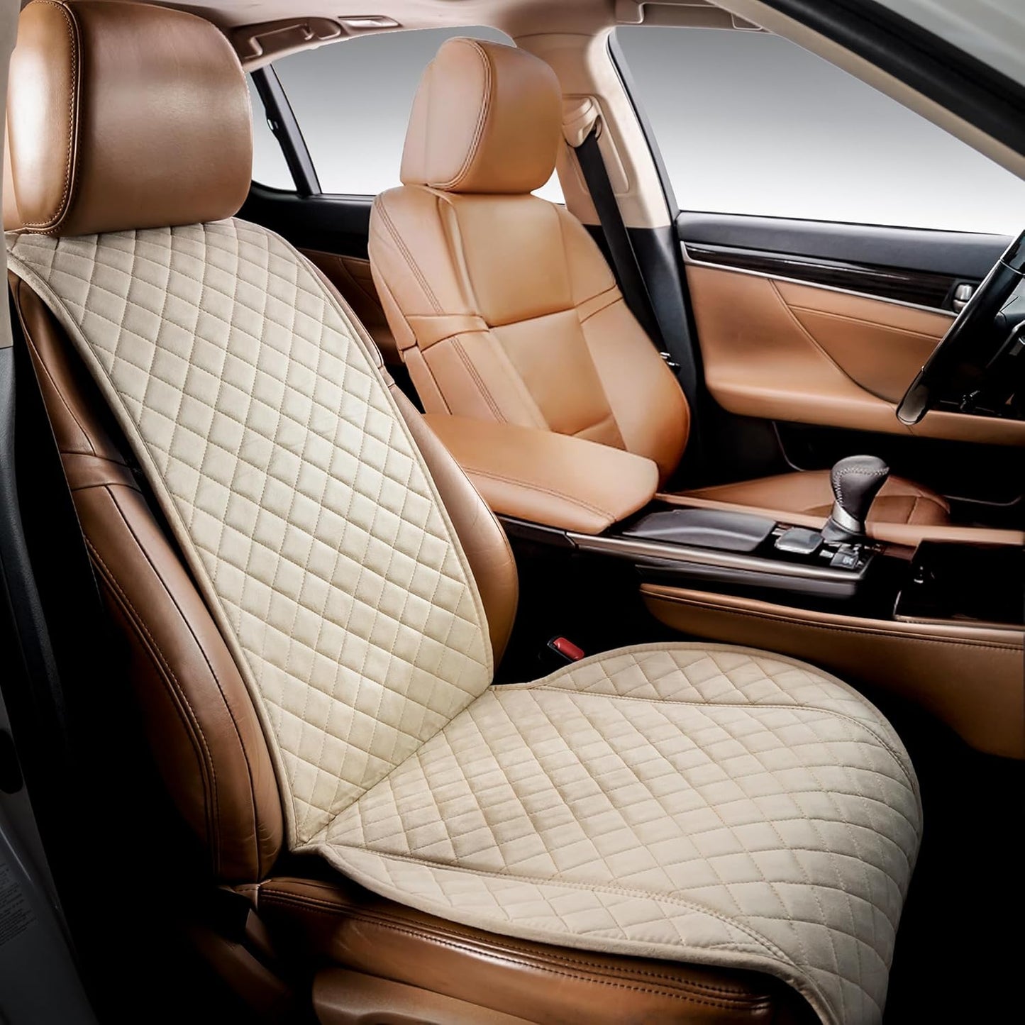 IVICY Faux Suede Car Seat Cover - Soft Non-Slip Protector