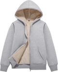Flygo Unisex Fleece Sherpa Hoodie Kids Jacket - Cozy Warm Layer