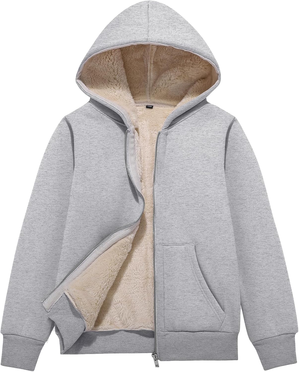 Flygo Unisex Boys Girls Fleece Jacket Hoodie for Winter Wear