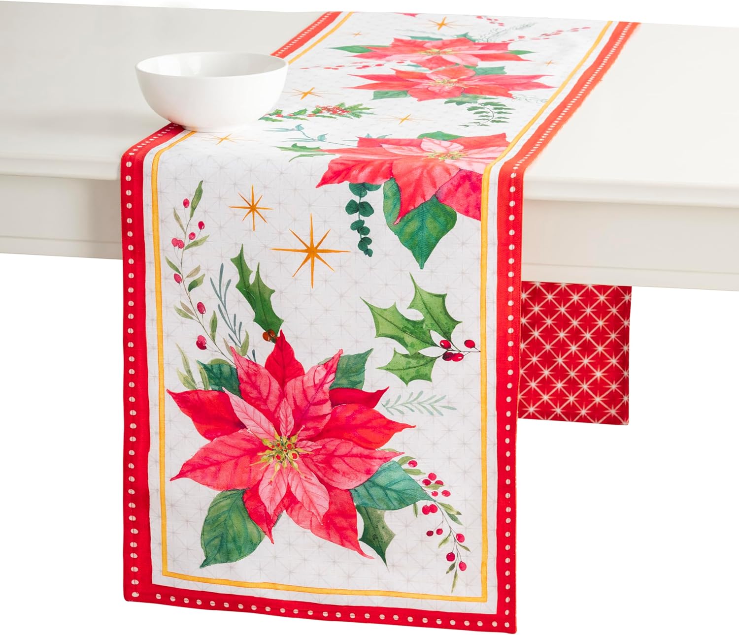 Maison d' Hermine 108 inch Cotton Table Runner for Holidays