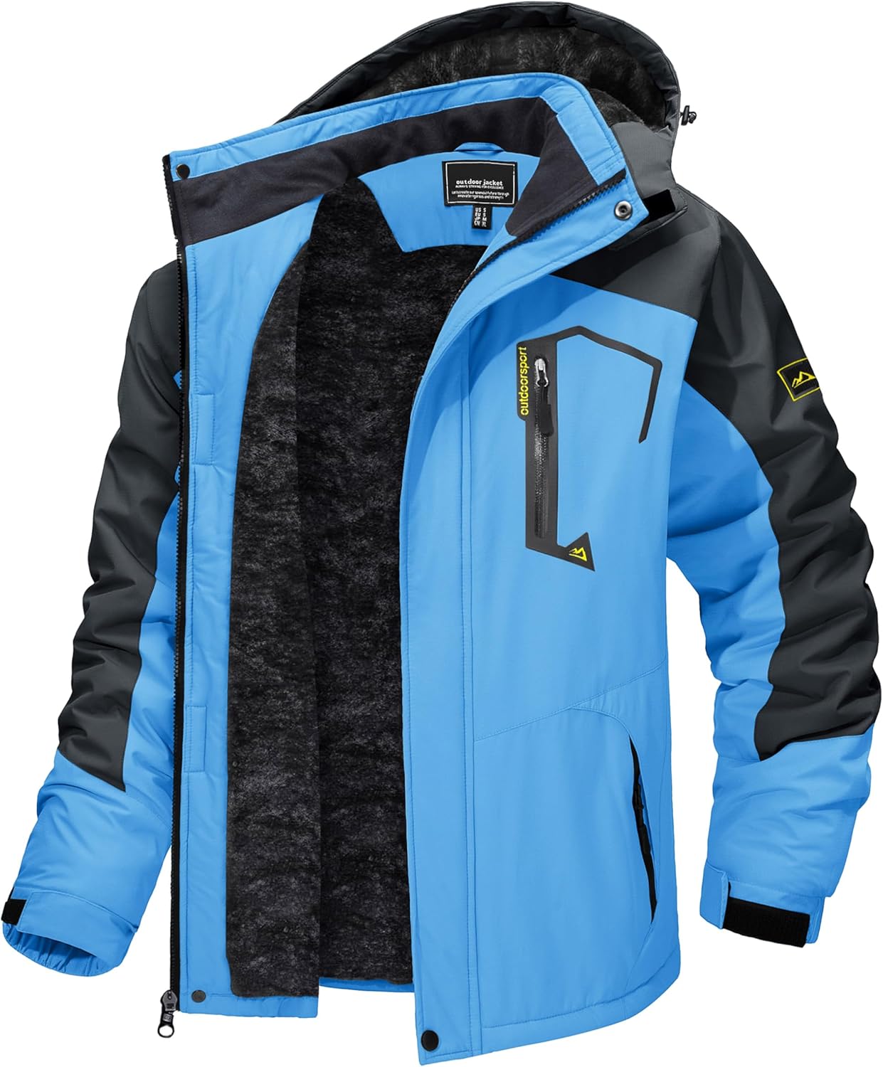 TACVASEN Men's Winter Skiing Jackets Water Resistant Fleece Coats