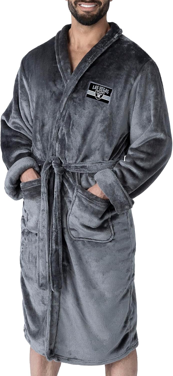 NFL Men's Silk Touch Robe L/XL - Soft and Comfortable Wear