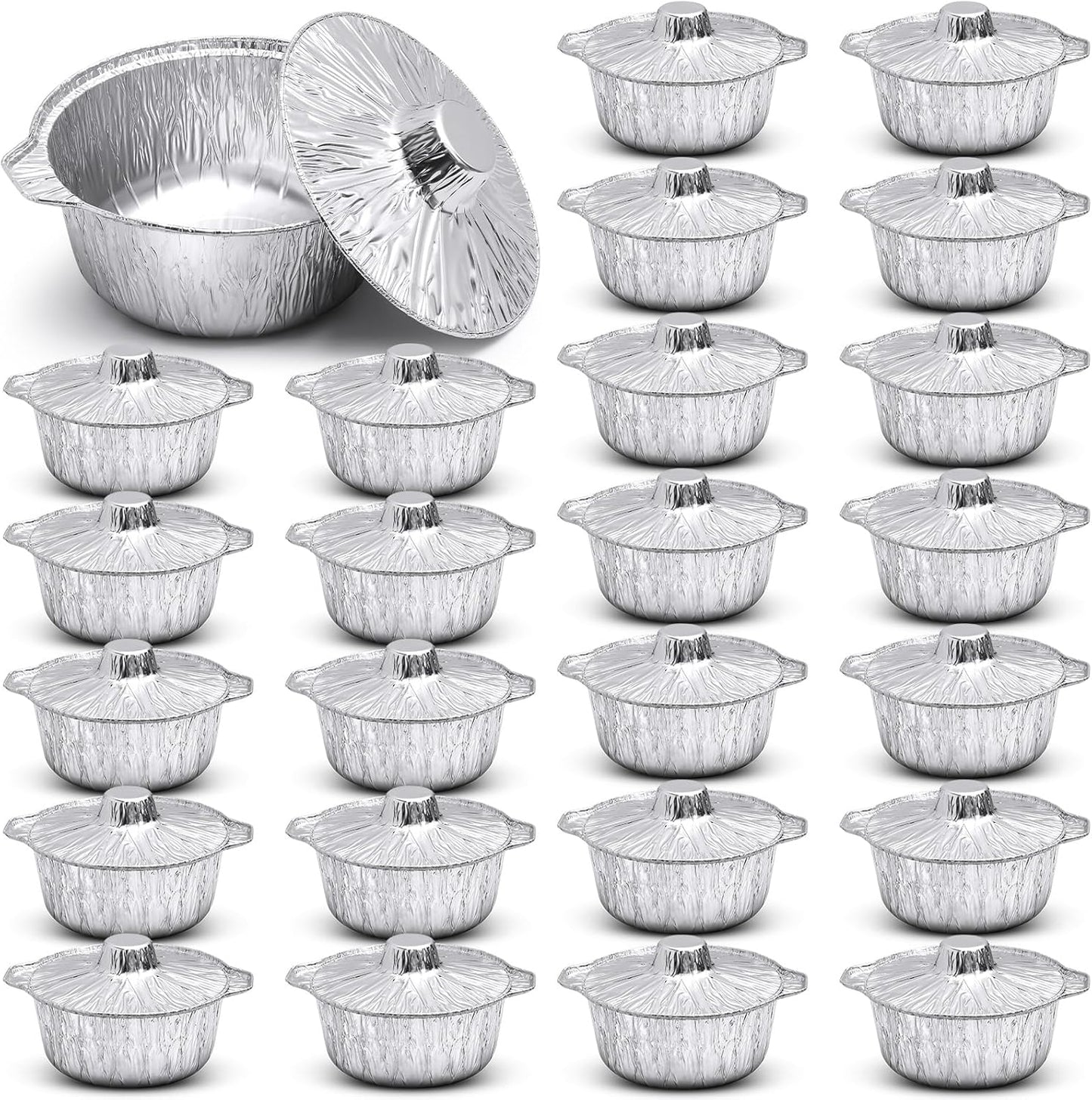 Ziliny Disposable Aluminum Pot Set - Easy Cooking On-The-Go!
