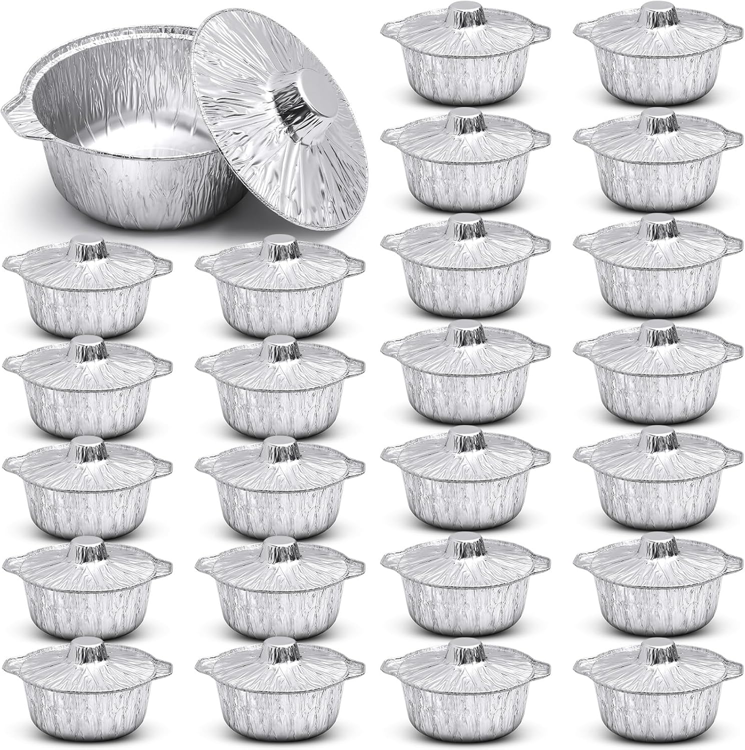 Ziliny Disposable Aluminum Pot Set - Easy Cooking On-The-Go!