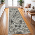 Washable Hallway Runner Rug 3x8 ft - Soft Low Pile, Machine Washable