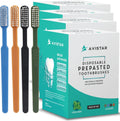 Prepasted Disposable Toothbrushes Individually Wrapped - Waterless
